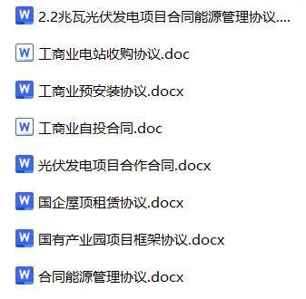 杏彩体育，工商业光伏项目干货：八个合同模板（附下载）